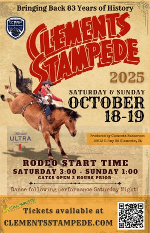 Clements Stampede 2025 flyer
